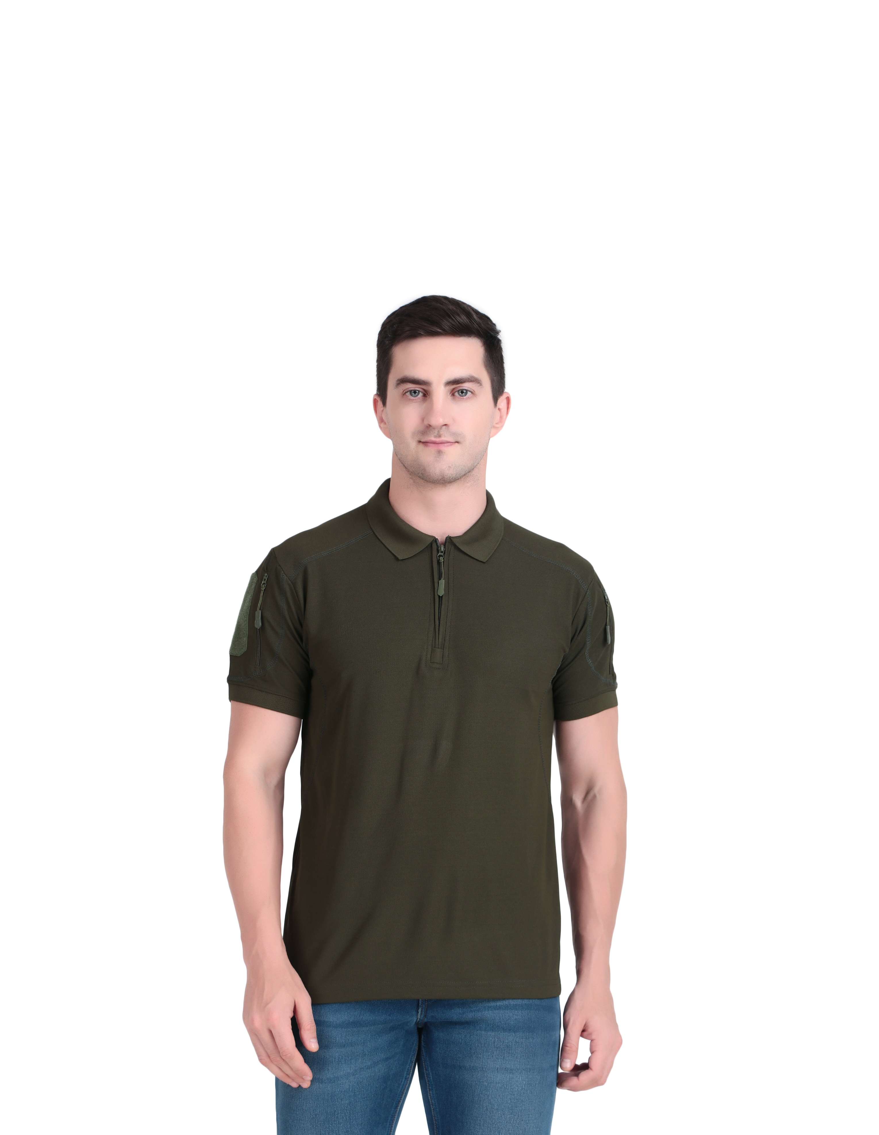 Men's Olive Green Polo Shirt