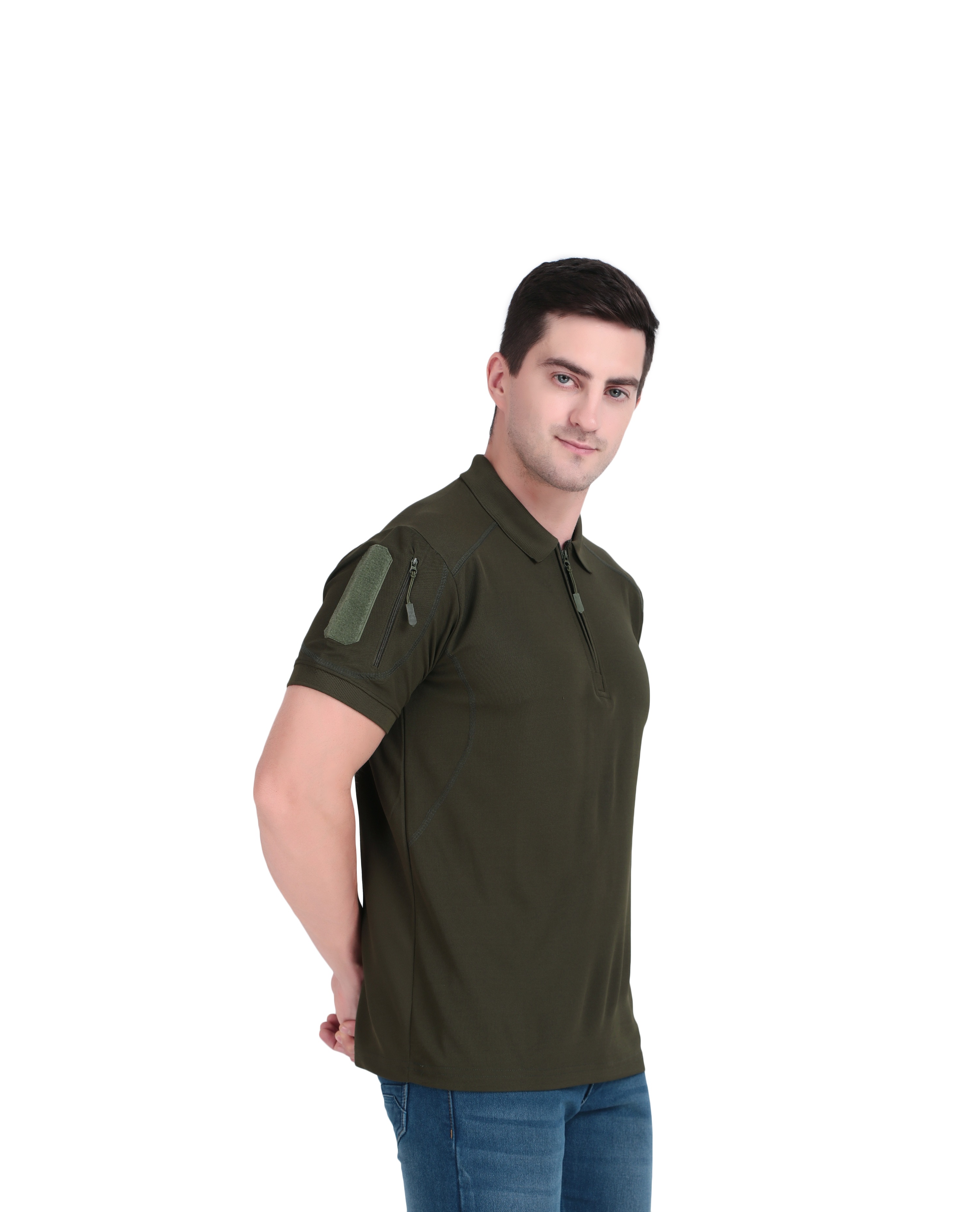 Men's Olive Green Polo Shirt
