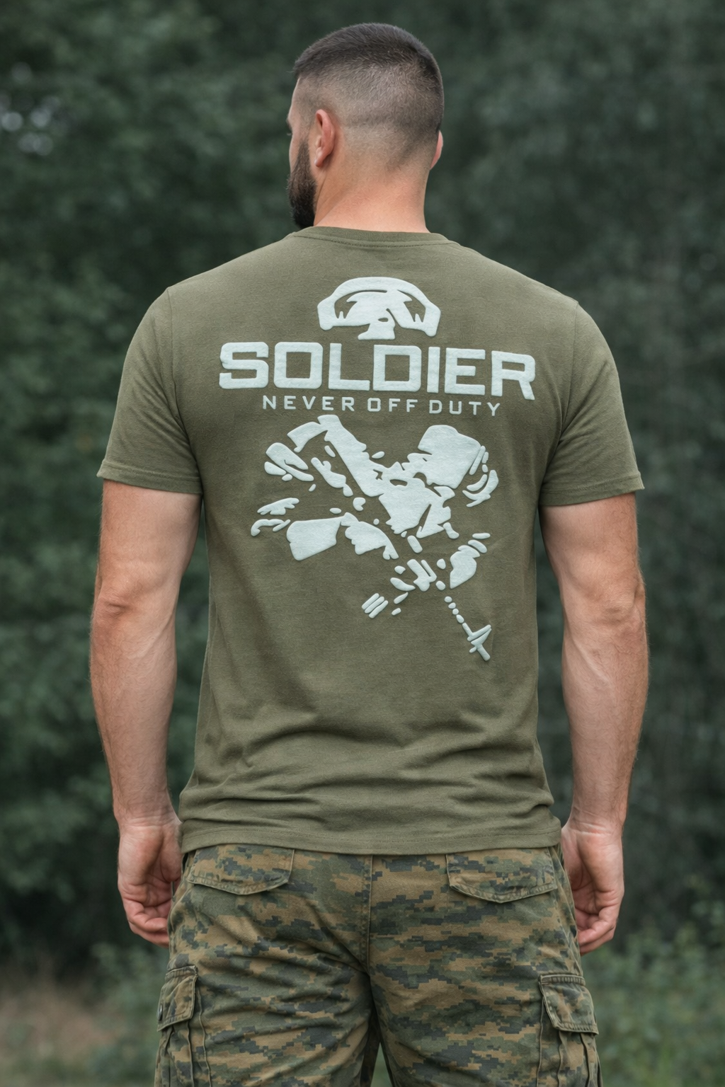 Soldier Print T-Shirt