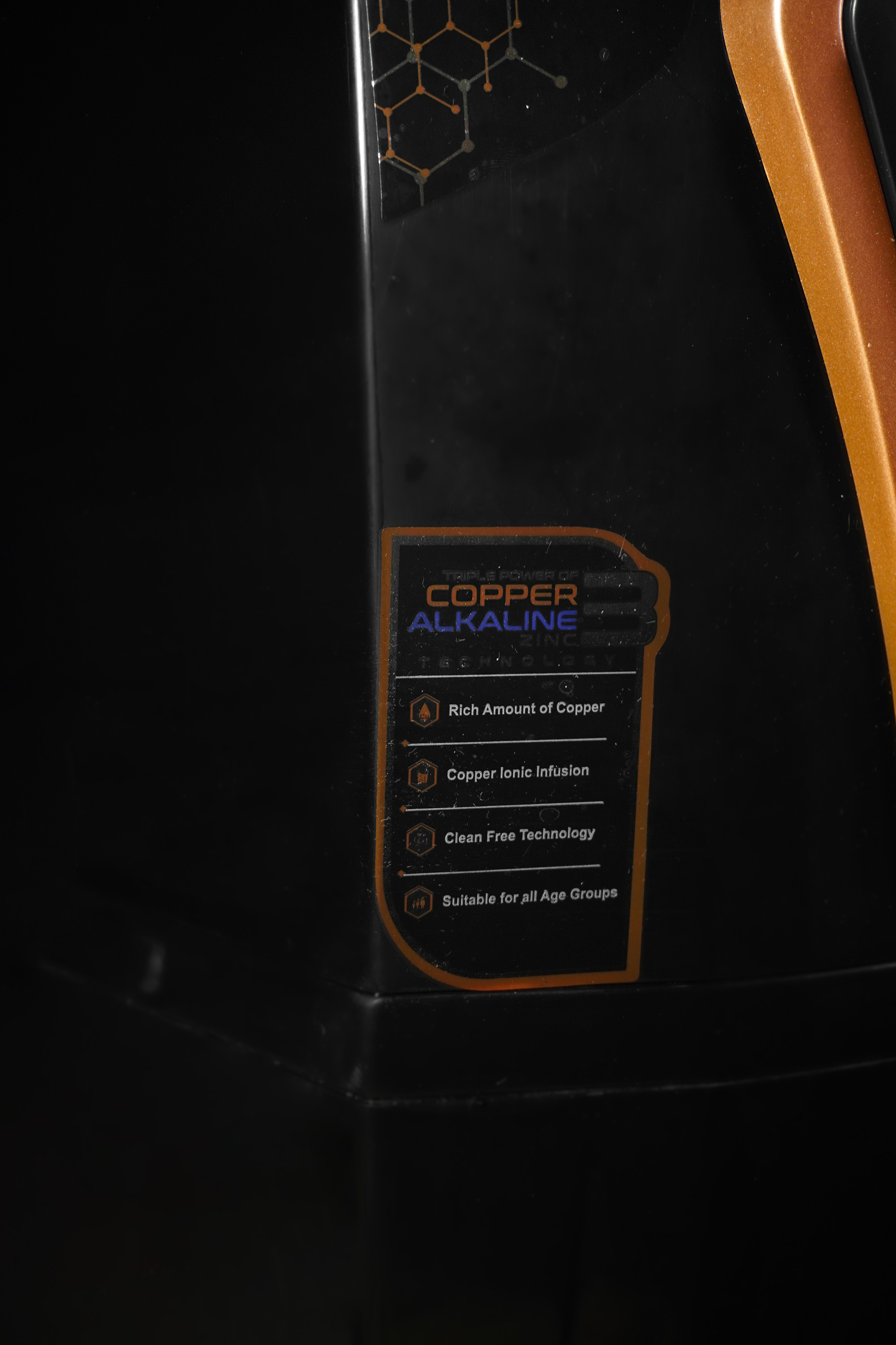 💧 Mount Drop Black Prime – RO+MIN+TDS+CU+ALK+ZN Water Purifier