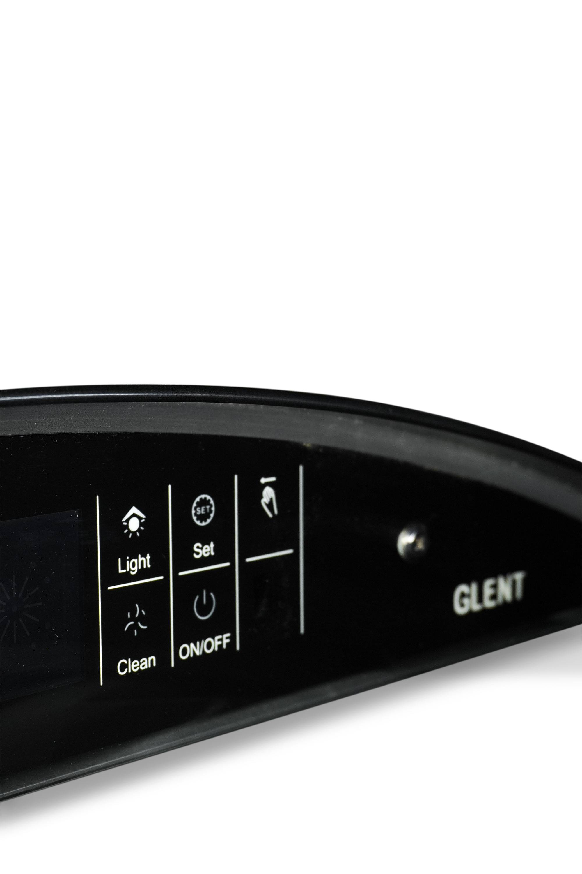 Mount Drop Glent Black 90 CM Filterless Kitchen Chimney | 1800–2500 m³/hr Suction | Touch & Motion Sensor | 4 Speed | Auto Heat Clean | LED Light | Copper Motor | Lifetime Warranty