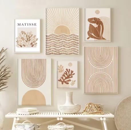 Bohemian Geometric Wall Art Set