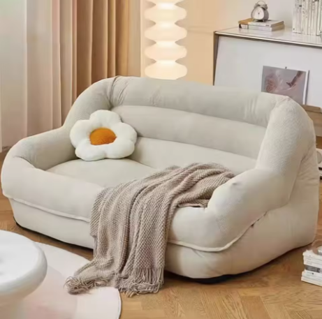 Cozy Cream Loveseat Sofa