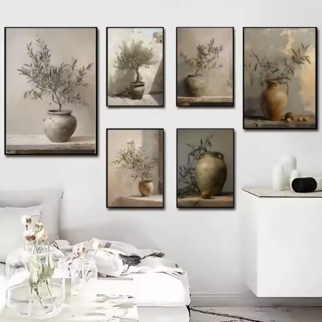 Botanical Vase Wall Art Set