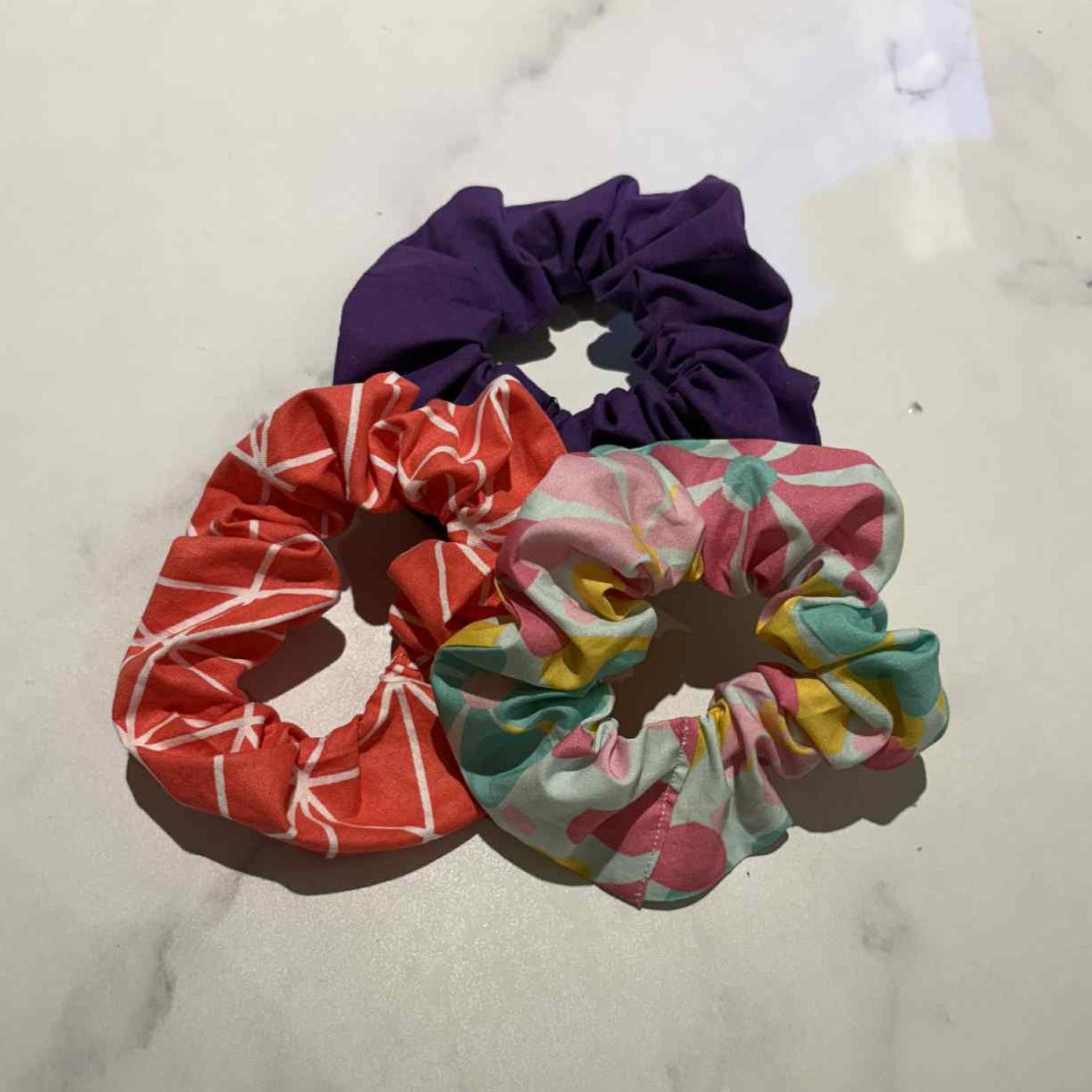 Colorful Hair Scrunchies Set