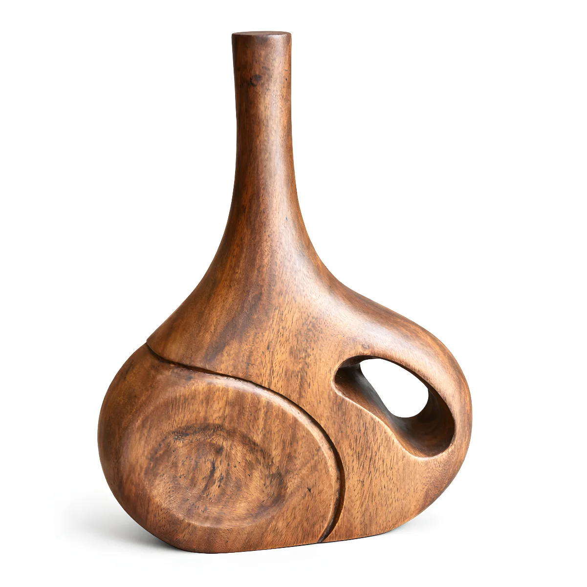 Orb Flow Wooden Vase
