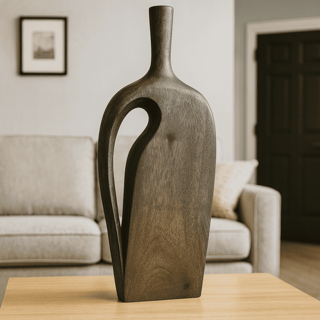 Modern Minimalist Wooden Vase