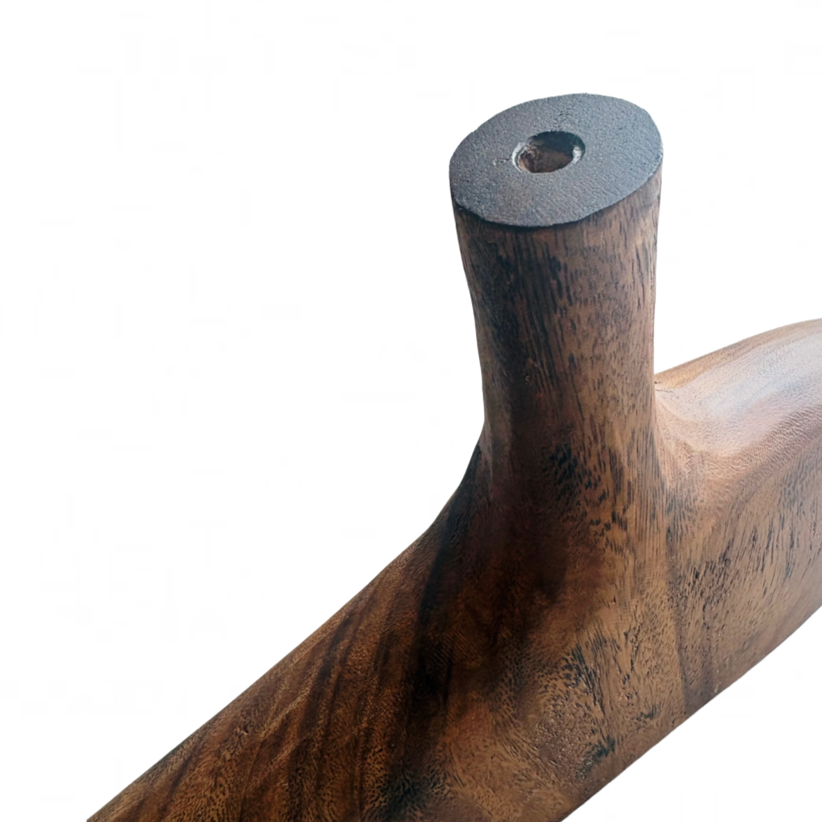Contemporary Wooden Flat Vase