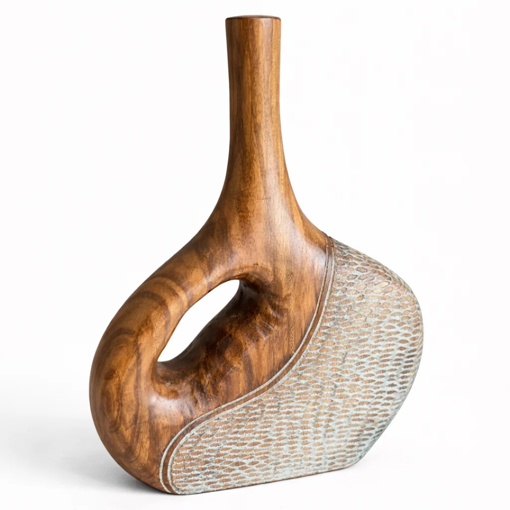 Dual Texture Driftwood Vase