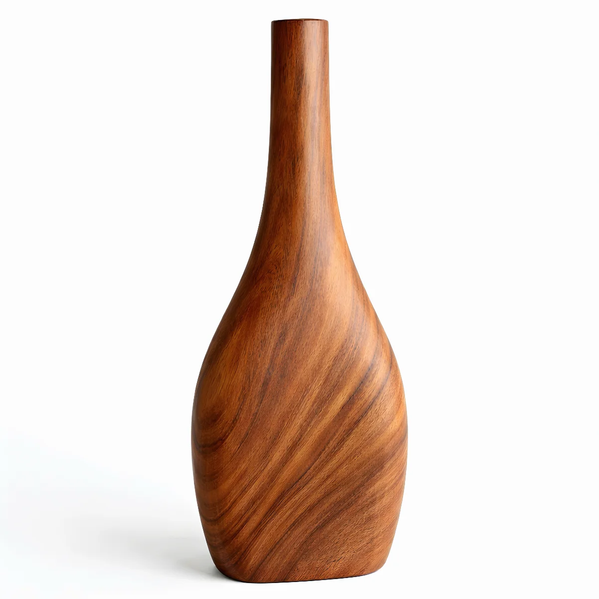 Smooth Minimal Wooden Vase