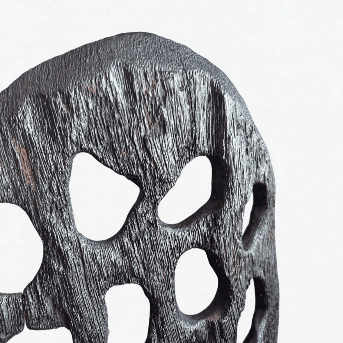 Abstract Wooden Cutout Sculpture