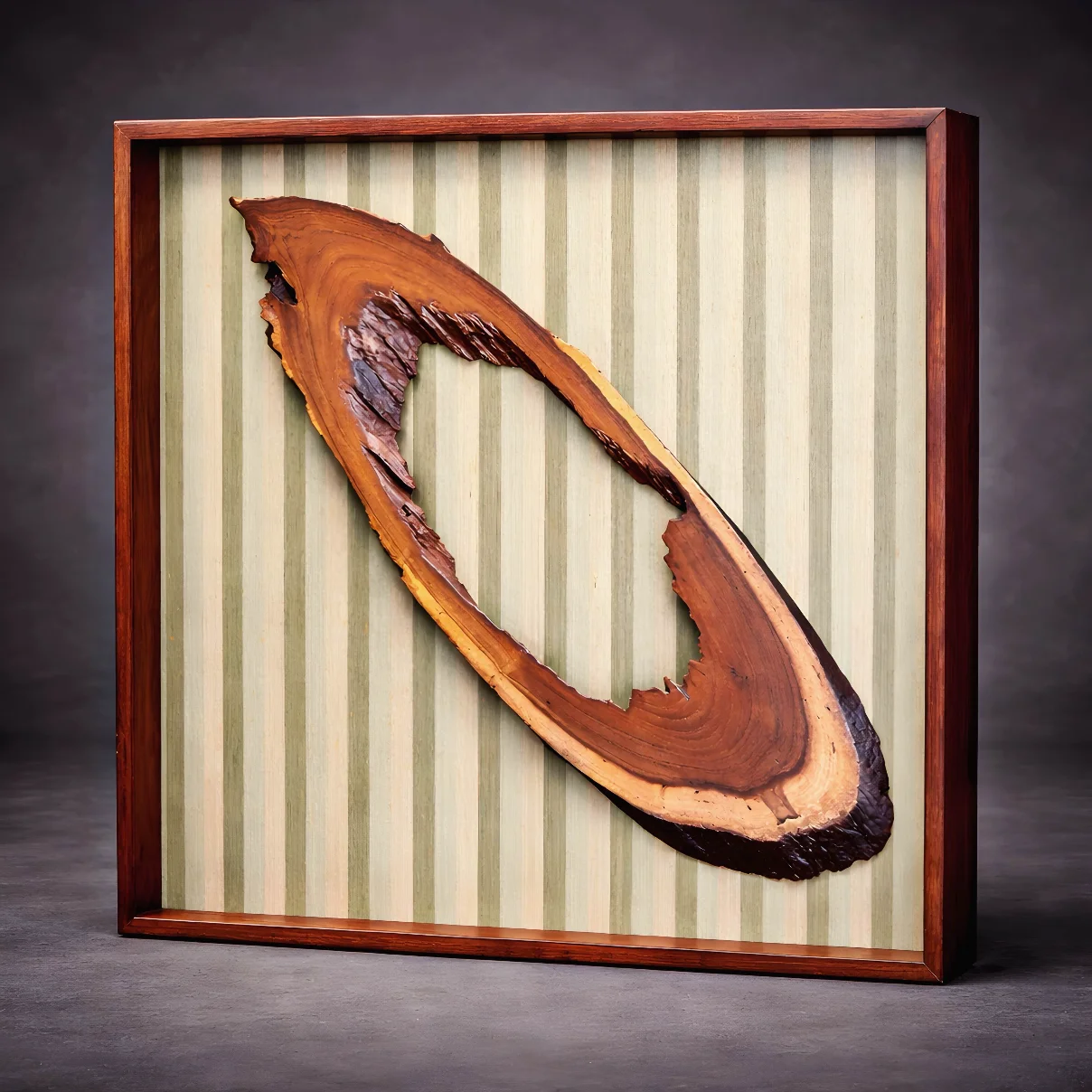 Vertical Grain Drift - Signature Wall Art