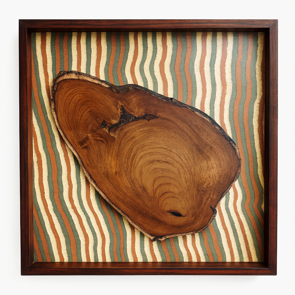 Wavy Rustic Stripes - SIGNATURE WALL ART