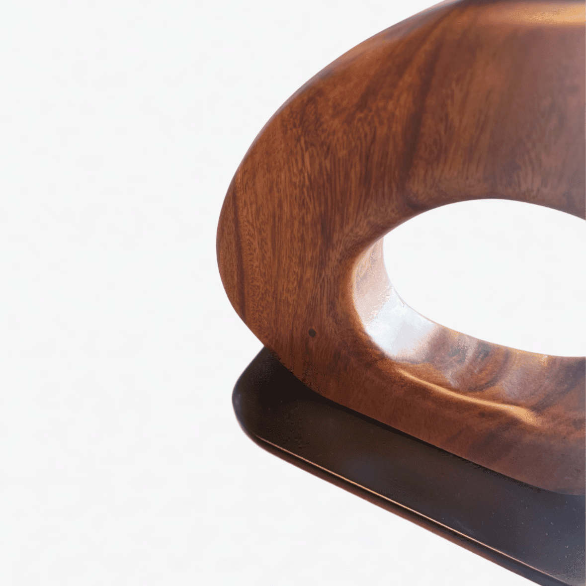 Stacked Wooden Ring Sculpture