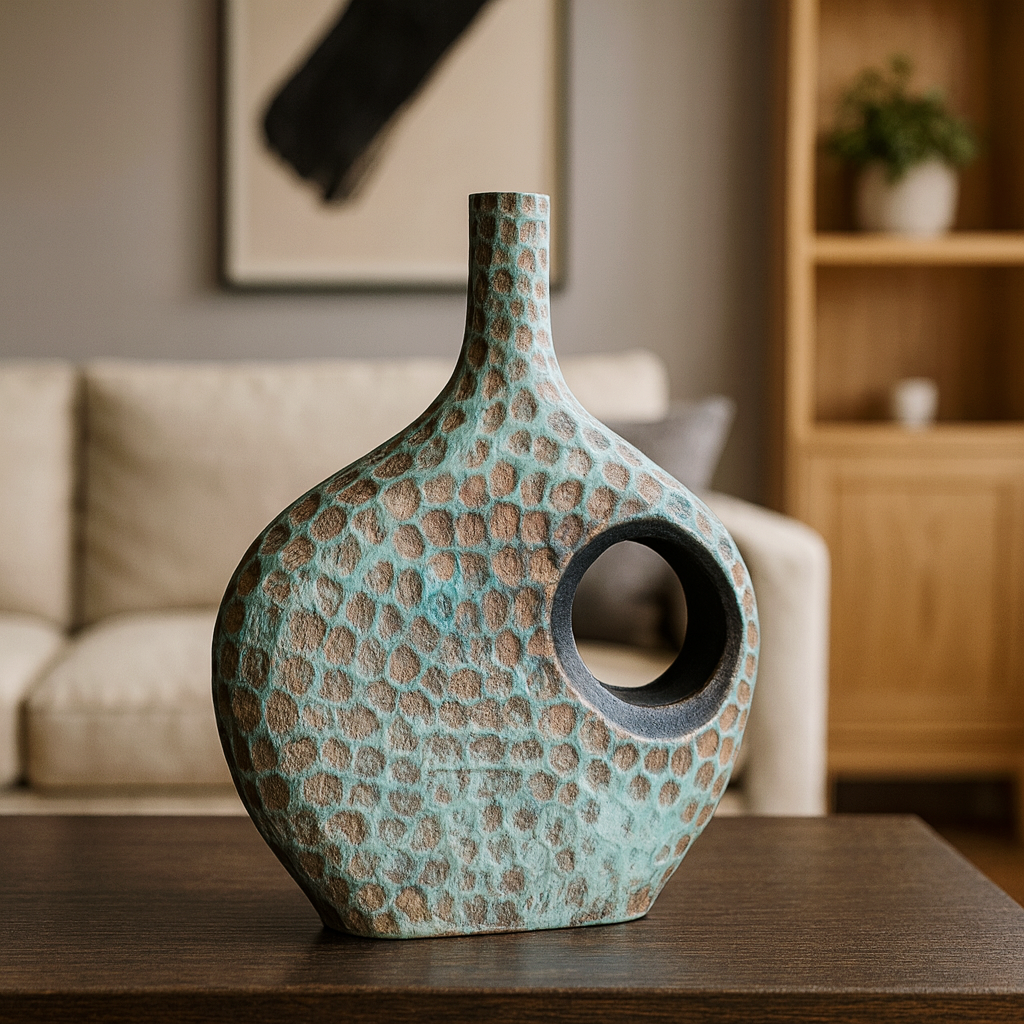 Textured Abstract Decorative Vase