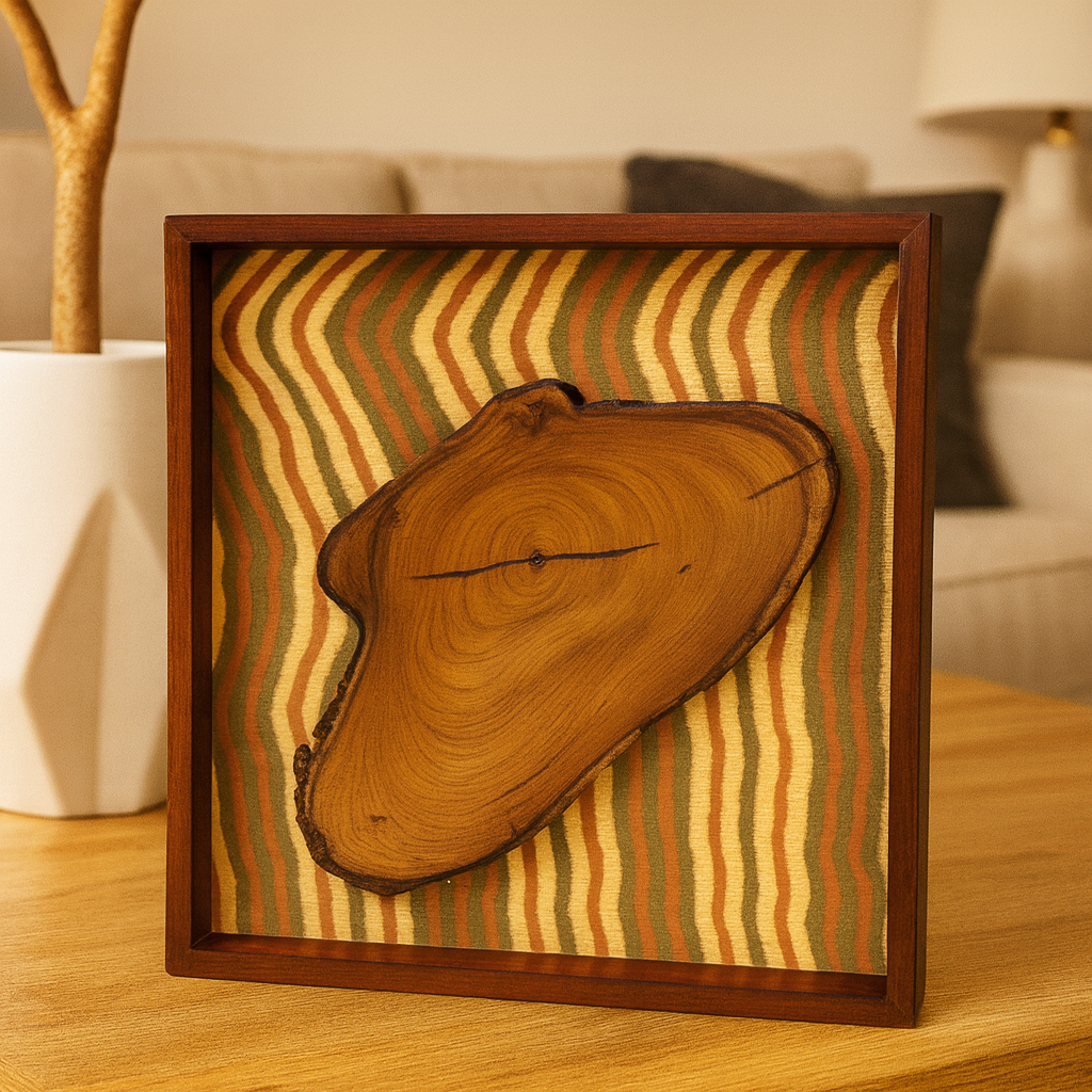 Wavy Rustic Stripes - SIGNATURE WALL ART
