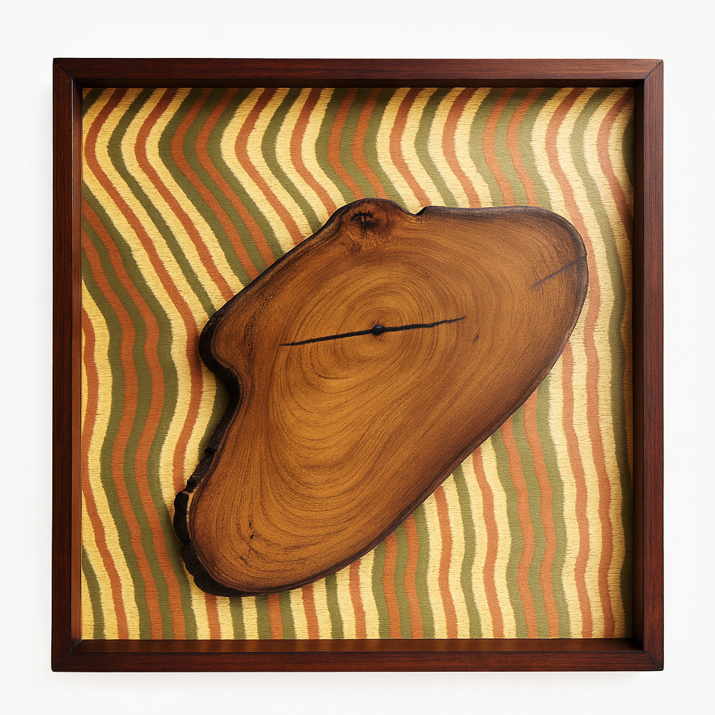 Wavy Rustic Stripes - SIGNATURE WALL ART