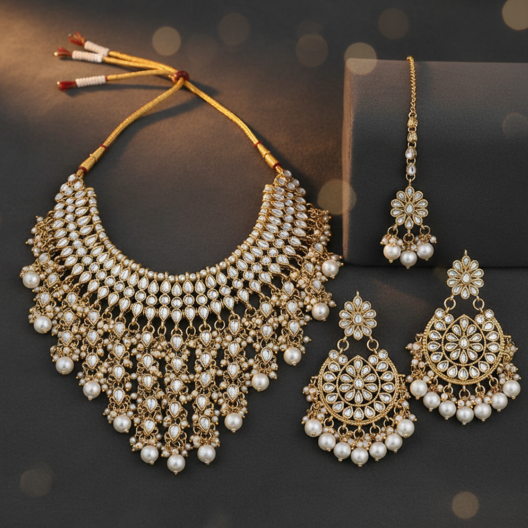 Navy Blue Embroidered Lehenga Set