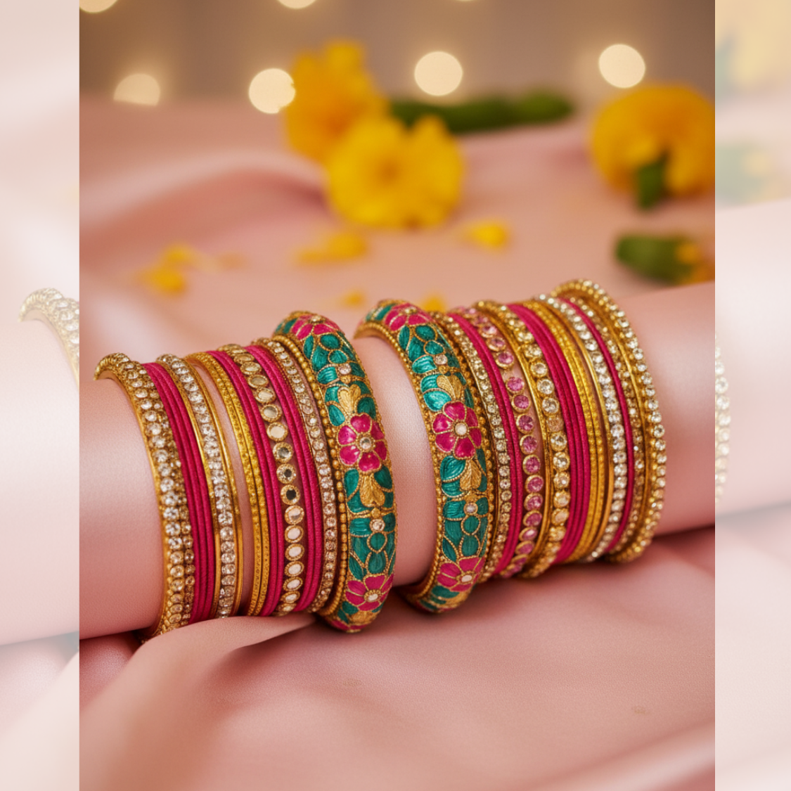 Lehenga, Bangles, & Matching Jhumka