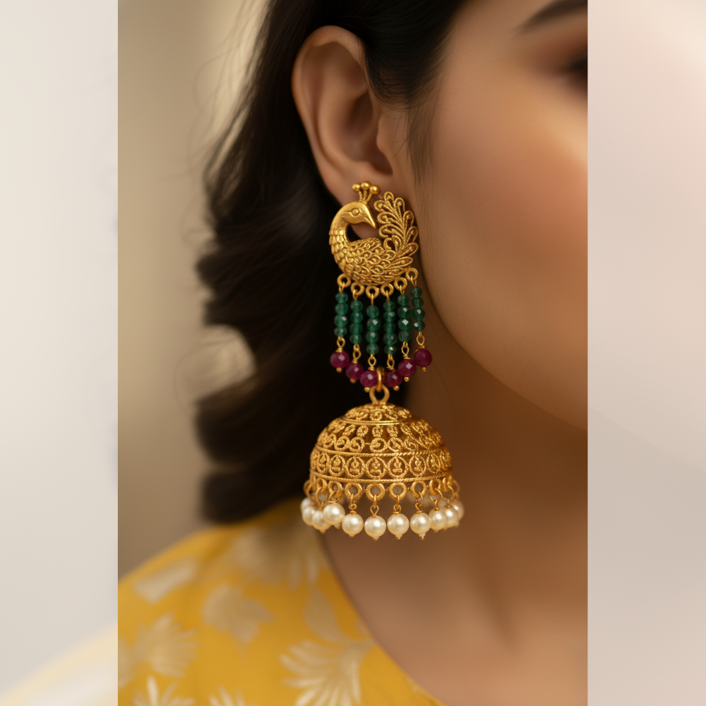 Yellow Brocade Kurta Set