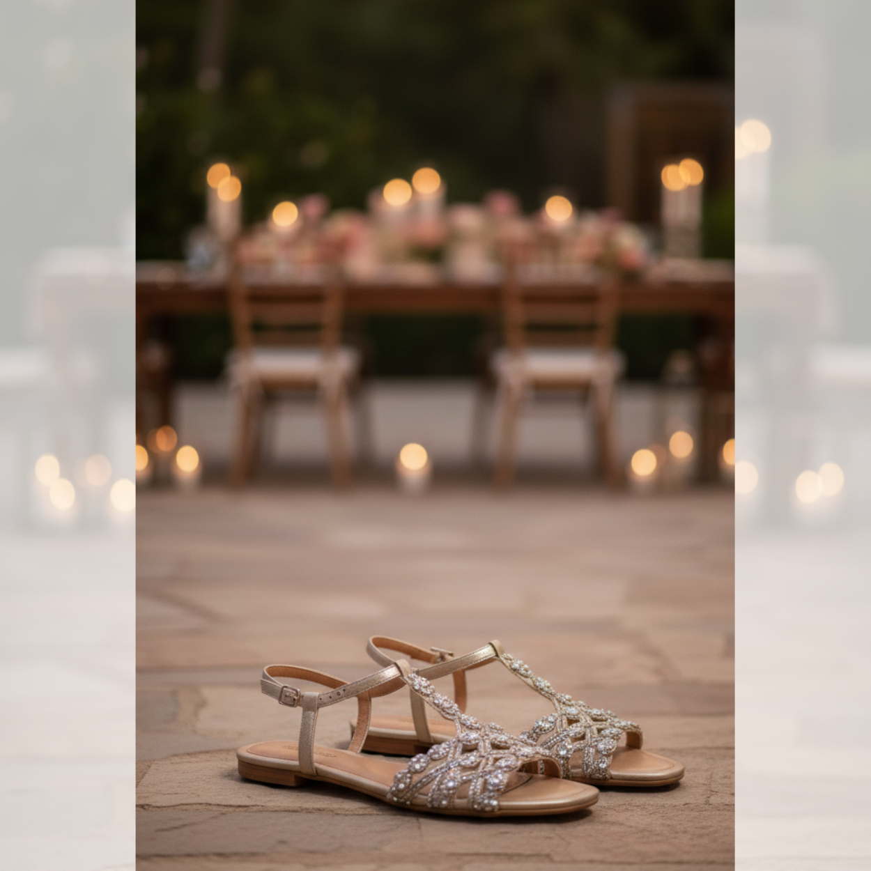 Embroidered Anarkali Gown & Embellished Accessories