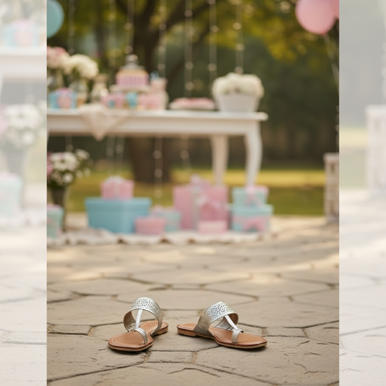 Radiant Pink Anarkali Set & Oxidized Silver Accessories