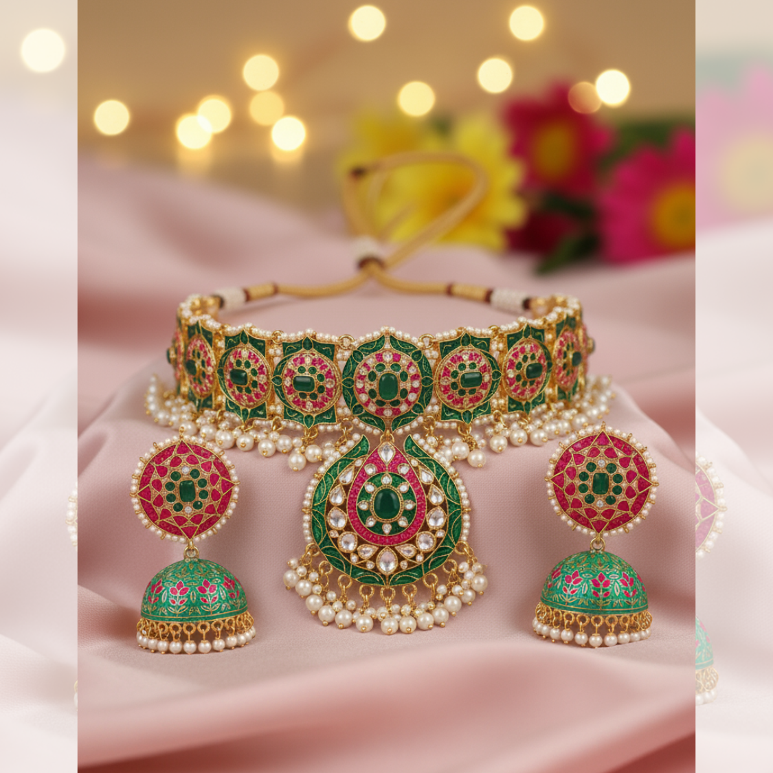 Lehenga, Bangles, & Matching Jhumka