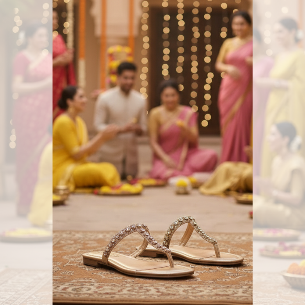 Floral Embroidered Yellow Anarkali Suit