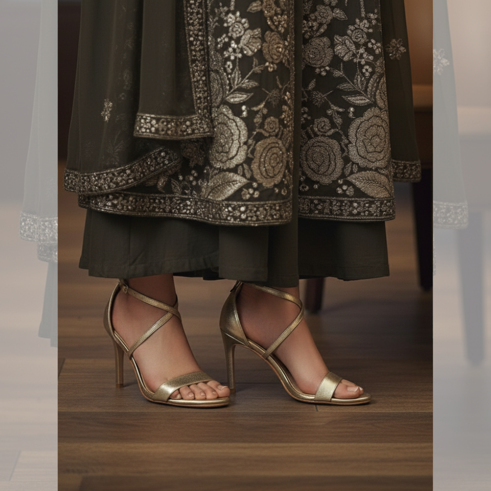 Elegant Embroidered Long Dress