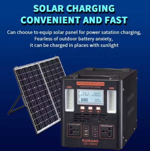 Portable Power Station with Solar Panel