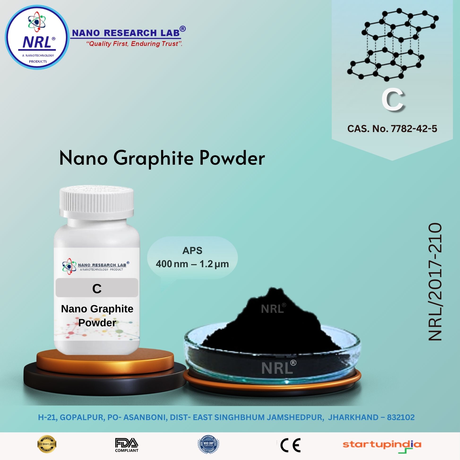 Nano graphite powder (APS:400nm-1.2um, 99%)