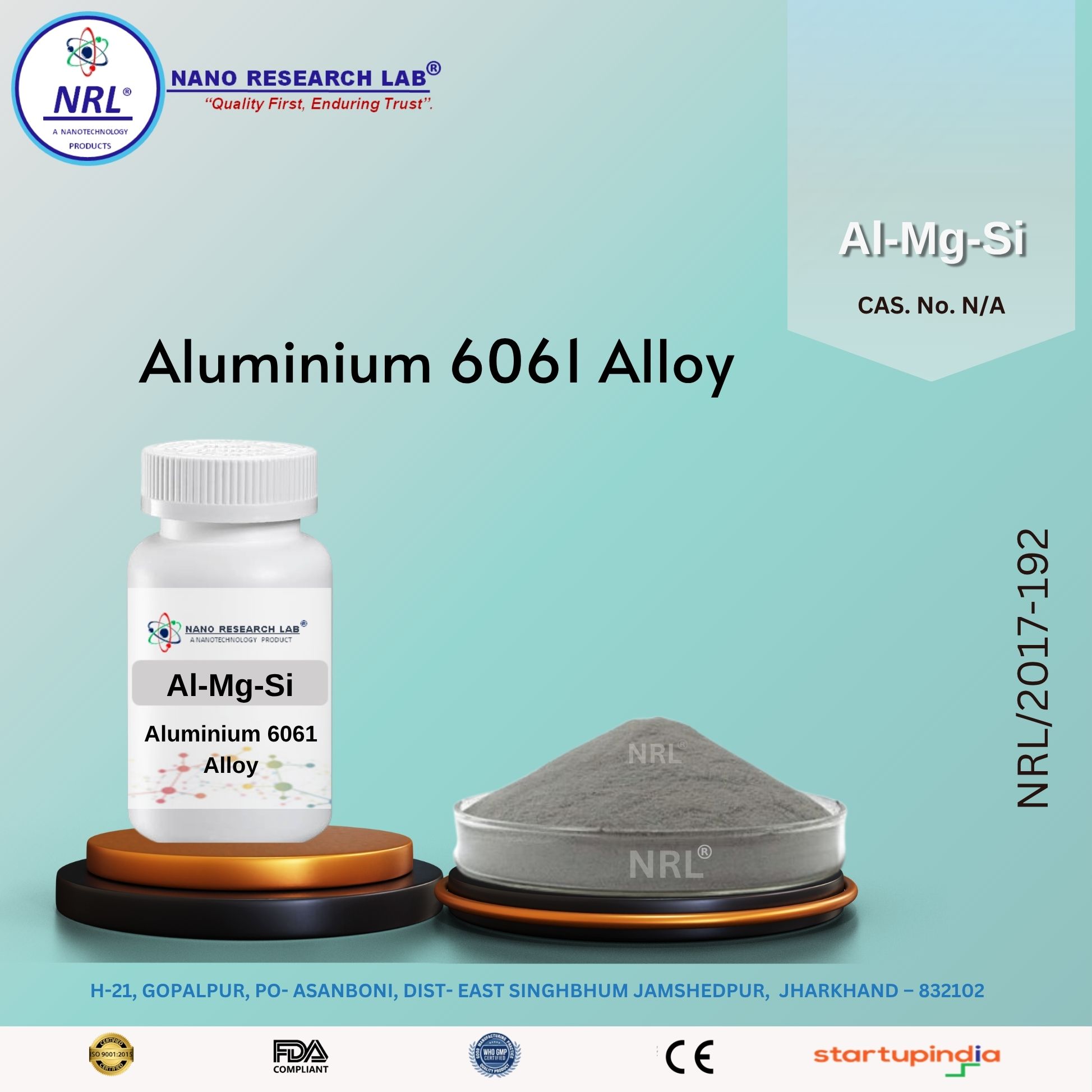 Aluminium 6061 Alloy (Al-Mg-Si, Standard Alloy)