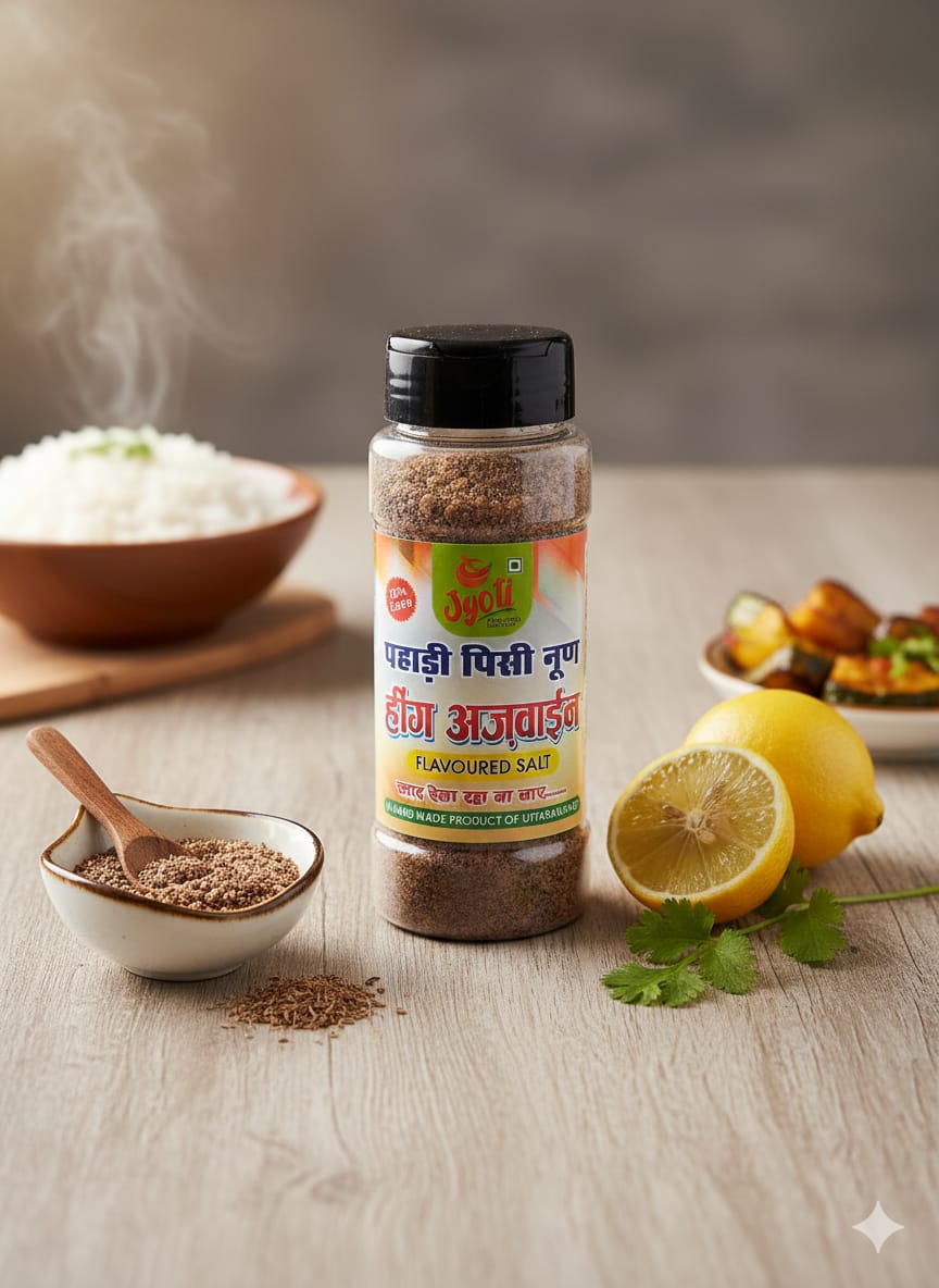Flavoured Salt( Pahari Pisi Noon With Hing Ajwain)
