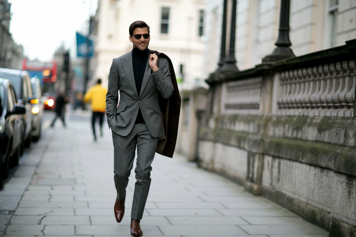 Classic Gray Men's Suit
