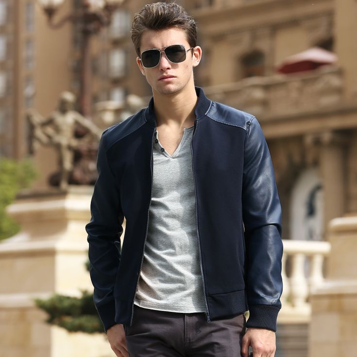 Men's Navy Bomber Jacket
