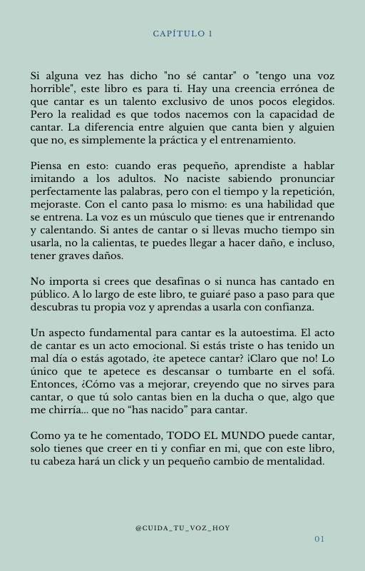 Empieza a cantar