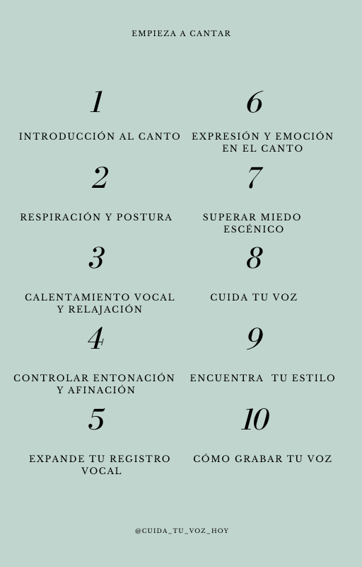 Empieza a cantar