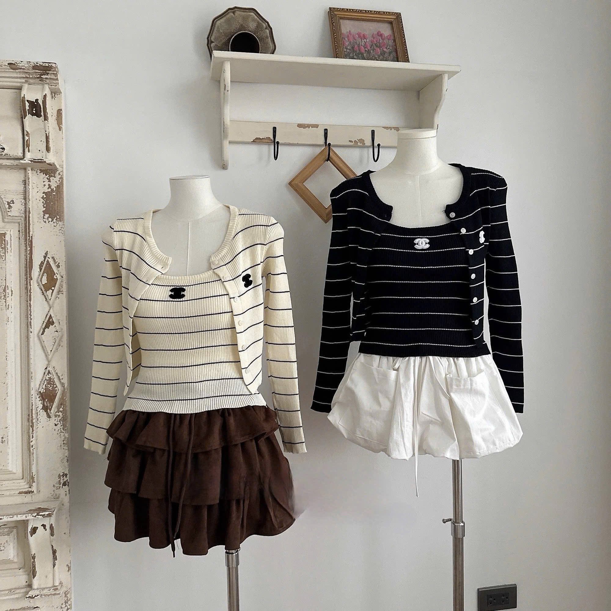Áo len sọc thời trang nữ