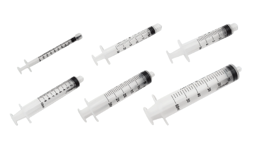 Syringes (2ml, 5ml, 10ml, 20ml, 50ml)