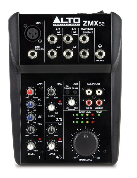 Console de mixage 5 voies