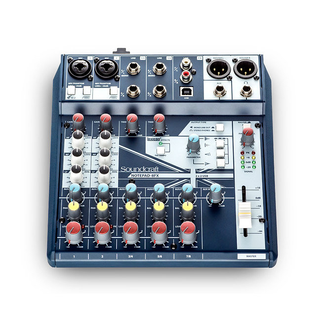 Console de mixage 8 voies
