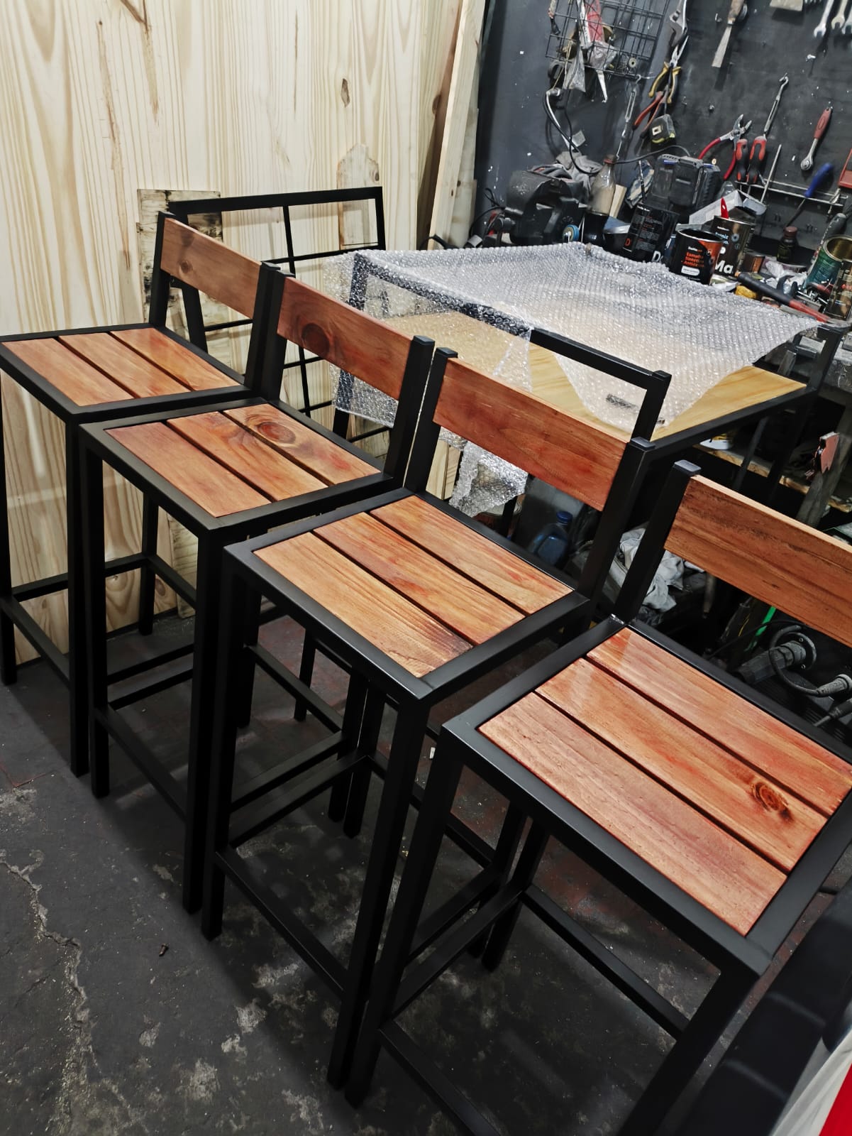 Banquetas con respaldo