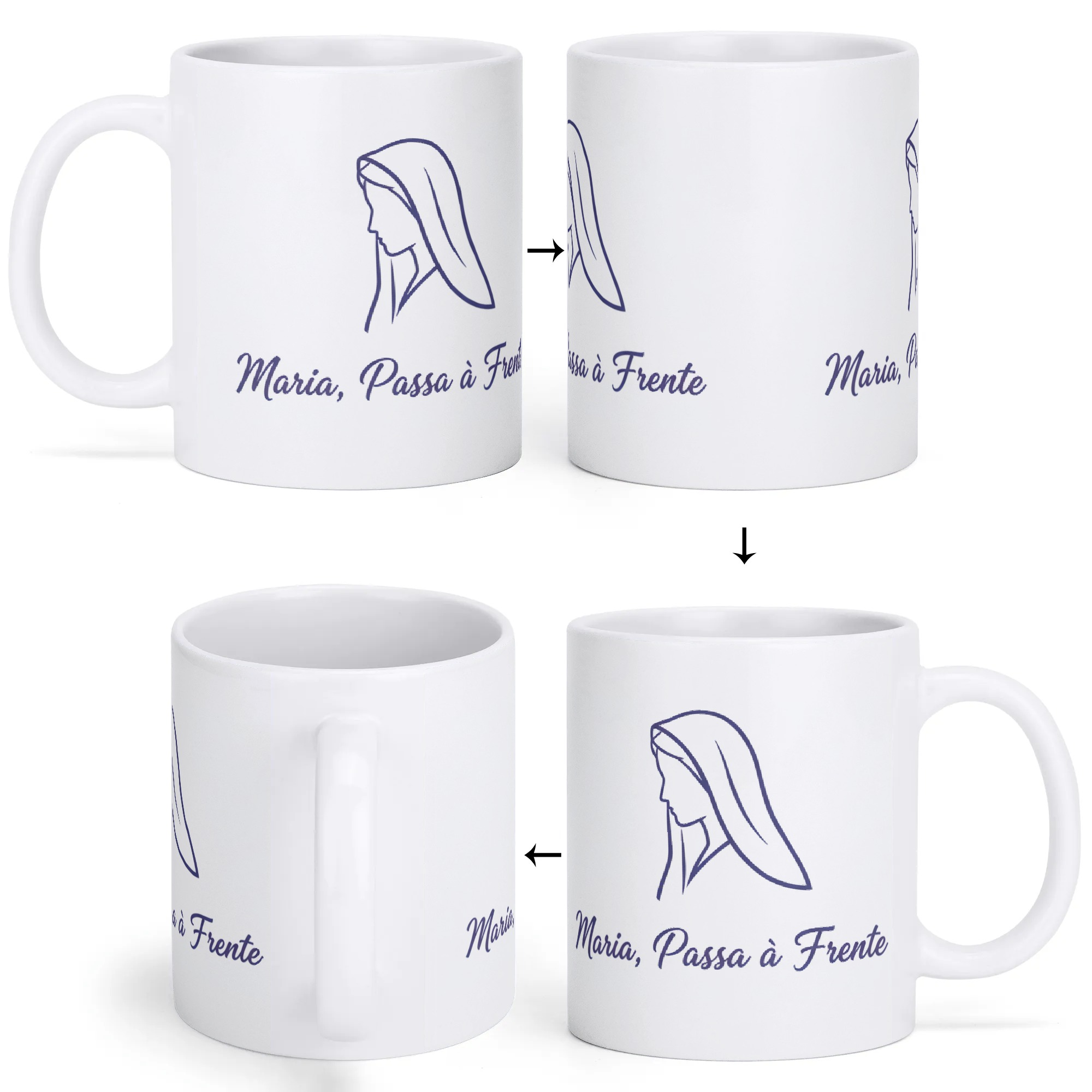 Caneca  'Maria, passa à frente'