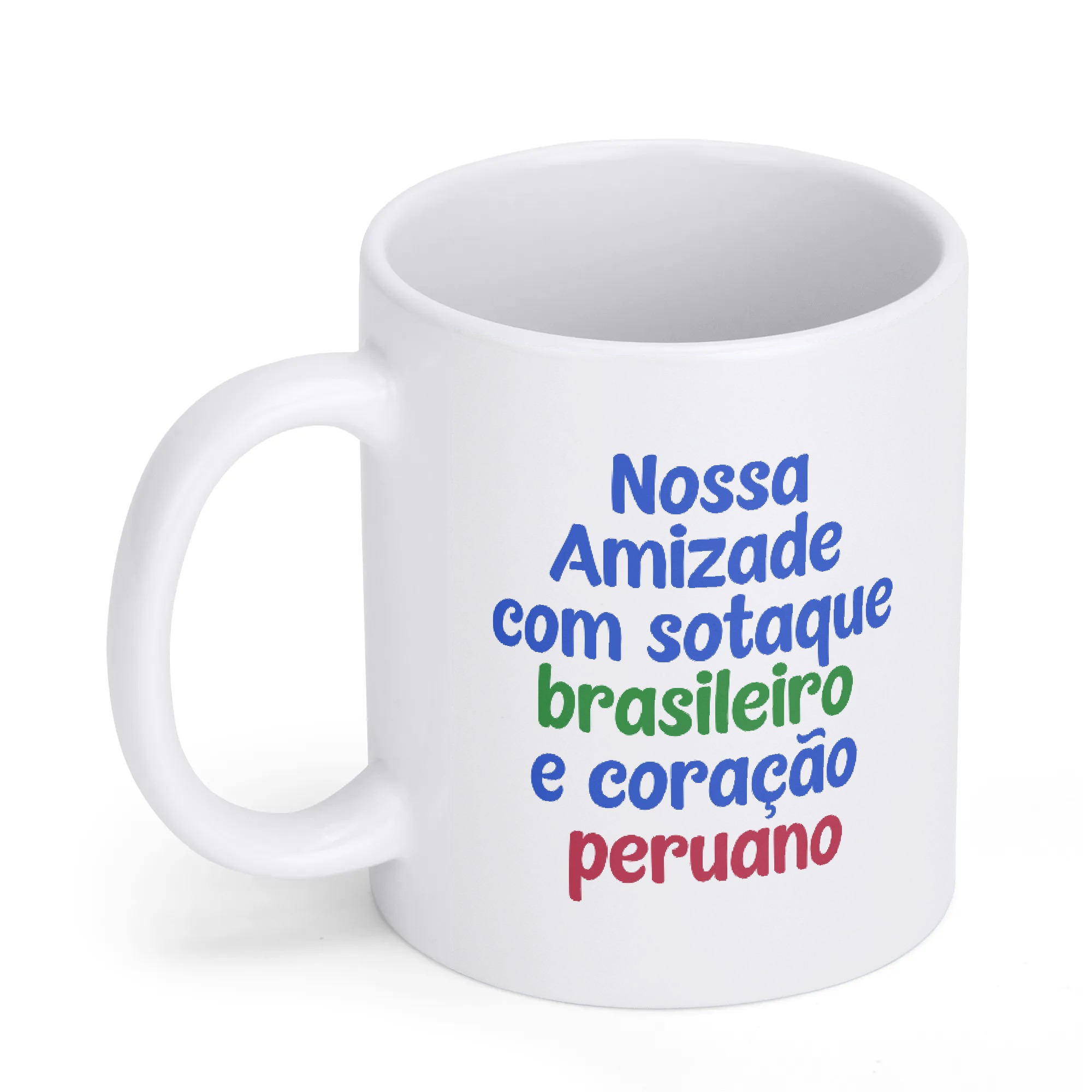 Caneca de Amizade Peru & Brasil