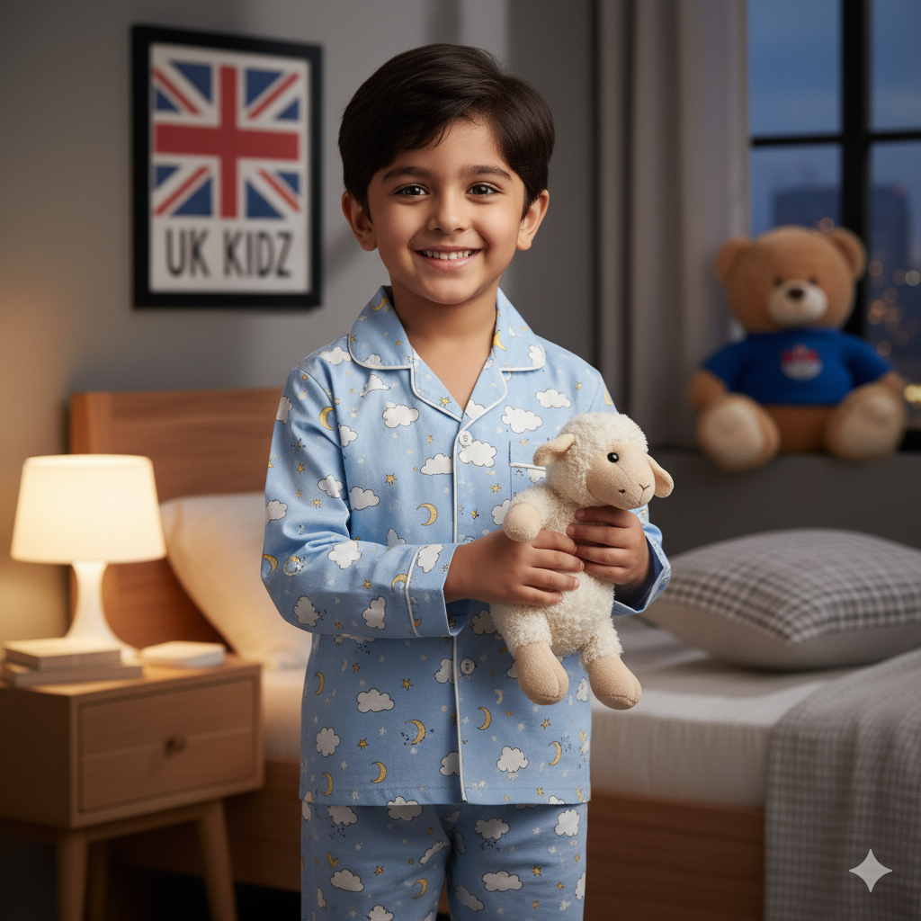 Children’s Cloud Print Pajama Set