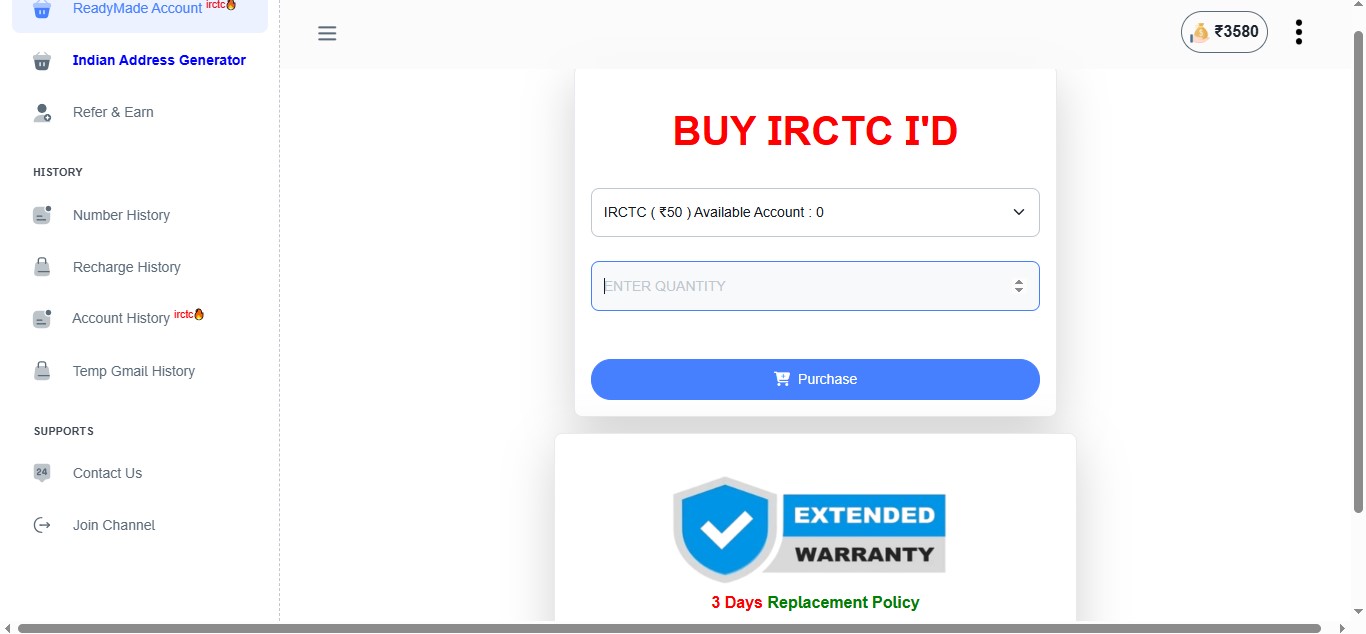 Virtual OTP W ebsite + Temp Gmail + Readymad Account Selling Code