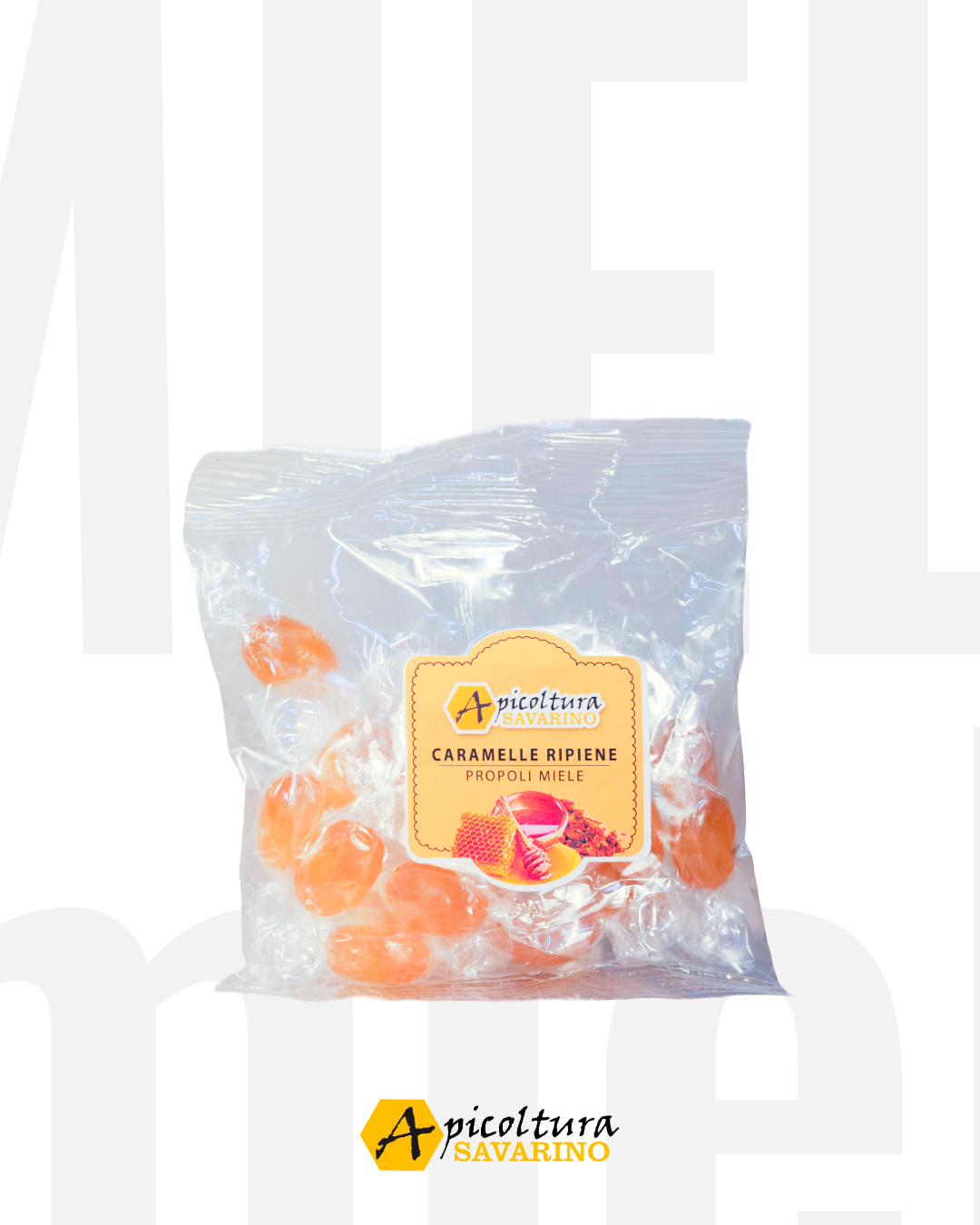 Caramelle dure, Propoli Miele Peso Netto 100g 