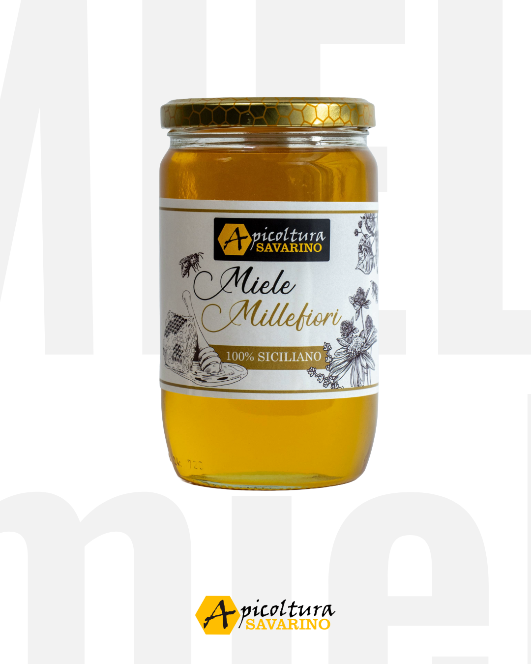 Miele Millefiori 100% Siciliano Peso Netto 900g