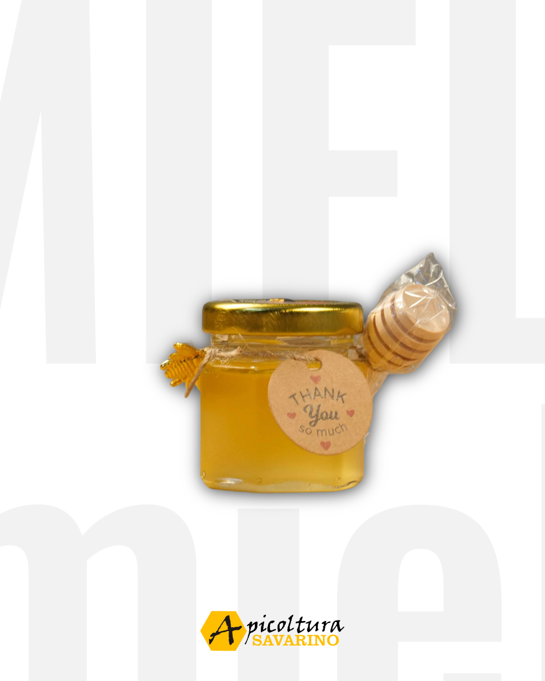 Bomboniera con Miele Sulla e Spargimiele Peso Netto 50g