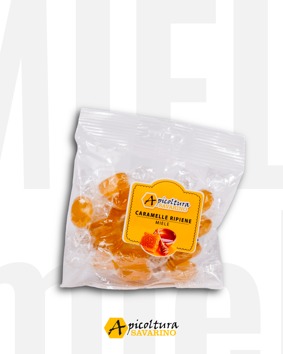 Caramelle, ripiene al miele Peso - Netto 100g